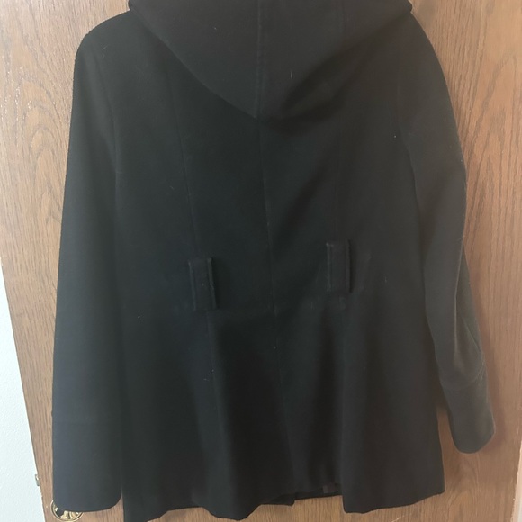 George woman’s Black Coat with Button Accents peacoat - Picture 4 of 6